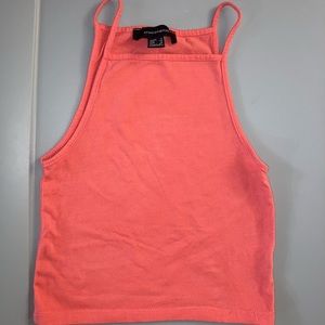 Coral Atmosphere Crop Tank Top